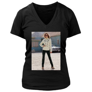 Alessandra Ambrosio Women's Deep V-Neck TShirt