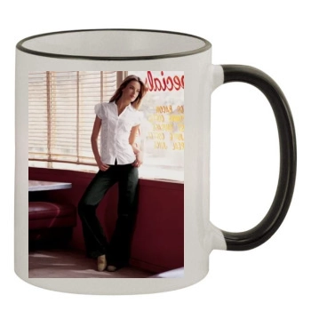 Alessandra Ambrosio 11oz Colored Rim & Handle Mug