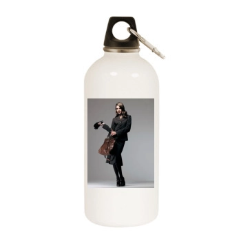 Alessandra Ambrosio White Water Bottle With Carabiner