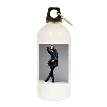 Alessandra Ambrosio White Water Bottle With Carabiner