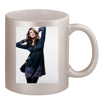 Alessandra Ambrosio 11oz Metallic Silver Mug