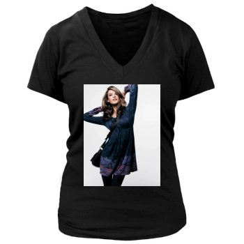 Alessandra Ambrosio Women's Deep V-Neck TShirt