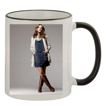 Alessandra Ambrosio 11oz Colored Rim & Handle Mug