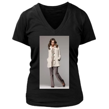 Alessandra Ambrosio Women's Deep V-Neck TShirt