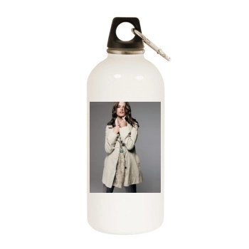 Alessandra Ambrosio White Water Bottle With Carabiner