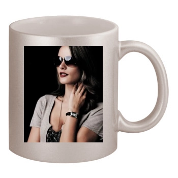 Alessandra Ambrosio 11oz Metallic Silver Mug