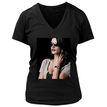 Alessandra Ambrosio Women's Deep V-Neck TShirt