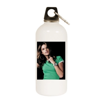 Alessandra Ambrosio White Water Bottle With Carabiner