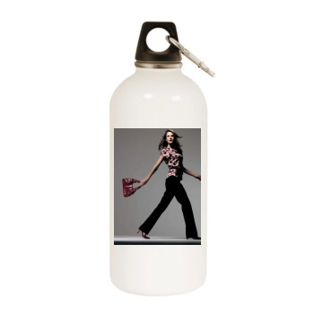 Alessandra Ambrosio White Water Bottle With Carabiner