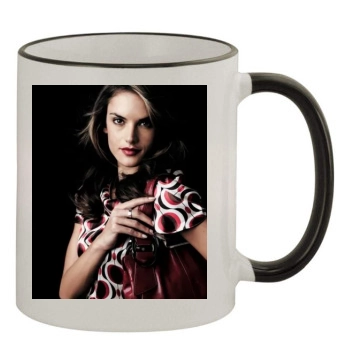 Alessandra Ambrosio 11oz Colored Rim & Handle Mug