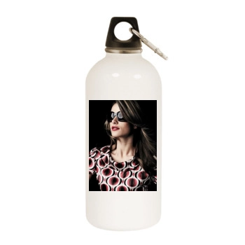 Alessandra Ambrosio White Water Bottle With Carabiner