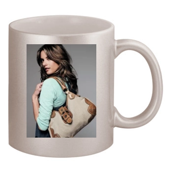 Alessandra Ambrosio 11oz Metallic Silver Mug