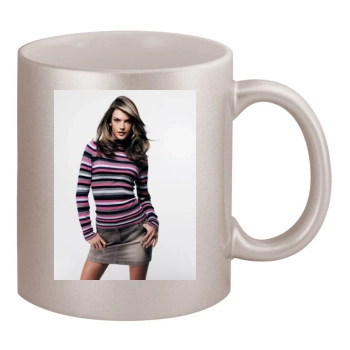 Alessandra Ambrosio 11oz Metallic Silver Mug