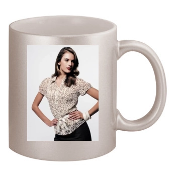 Alessandra Ambrosio 11oz Metallic Silver Mug