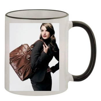 Alessandra Ambrosio 11oz Colored Rim & Handle Mug