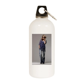 Alessandra Ambrosio White Water Bottle With Carabiner