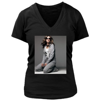 Alessandra Ambrosio Women's Deep V-Neck TShirt