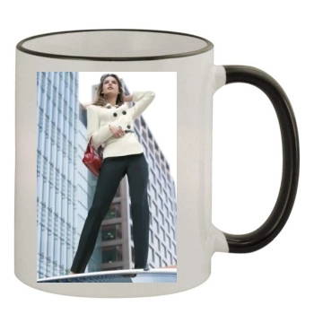 Alessandra Ambrosio 11oz Colored Rim & Handle Mug