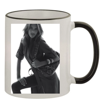 Alessandra Ambrosio 11oz Colored Rim & Handle Mug