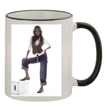 Alessandra Ambrosio 11oz Colored Rim & Handle Mug