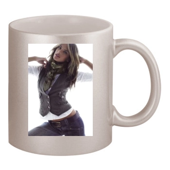 Alessandra Ambrosio 11oz Metallic Silver Mug