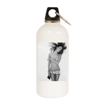 Alessandra Ambrosio White Water Bottle With Carabiner