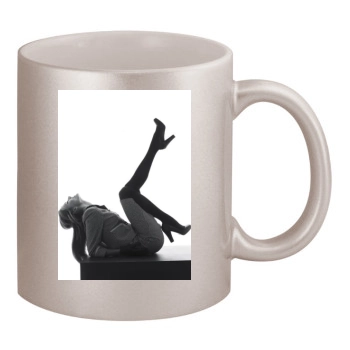 Alessandra Ambrosio 11oz Metallic Silver Mug