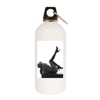 Alessandra Ambrosio White Water Bottle With Carabiner