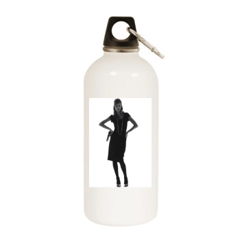 Alessandra Ambrosio White Water Bottle With Carabiner