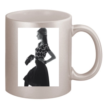 Alessandra Ambrosio 11oz Metallic Silver Mug