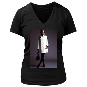 Alessandra Ambrosio Women's Deep V-Neck TShirt