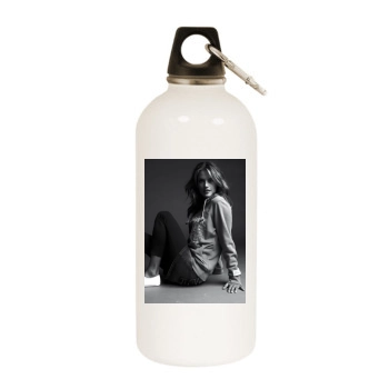 Alessandra Ambrosio White Water Bottle With Carabiner