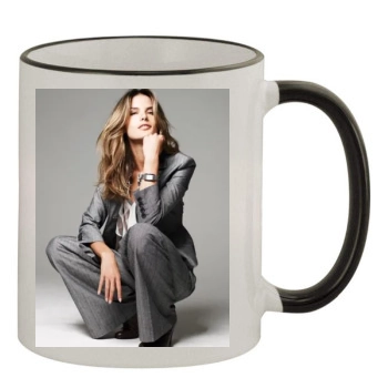 Alessandra Ambrosio 11oz Colored Rim & Handle Mug