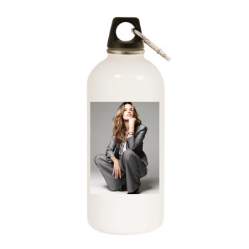 Alessandra Ambrosio White Water Bottle With Carabiner