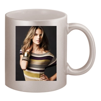 Alessandra Ambrosio 11oz Metallic Silver Mug