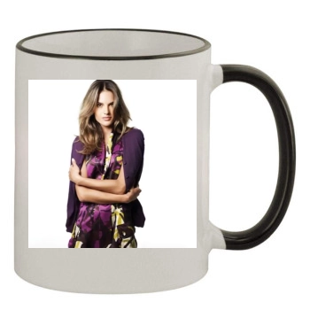 Alessandra Ambrosio 11oz Colored Rim & Handle Mug