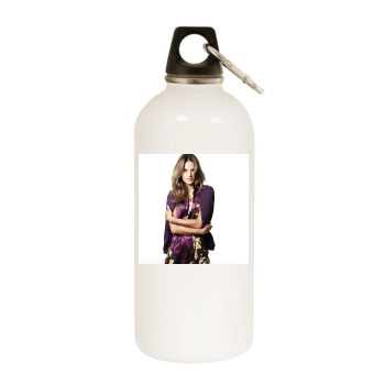 Alessandra Ambrosio White Water Bottle With Carabiner