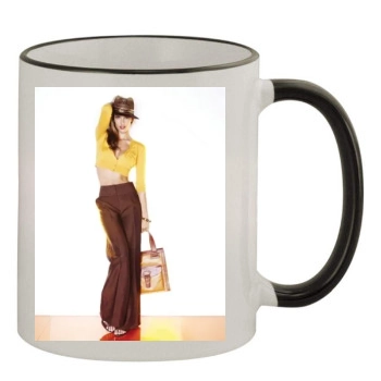 Alessandra Ambrosio 11oz Colored Rim & Handle Mug