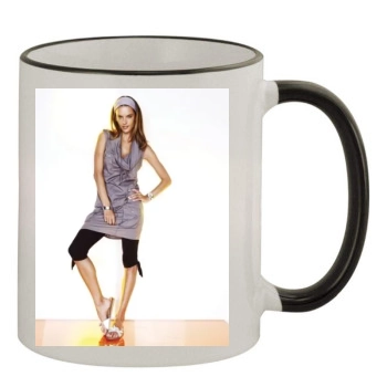 Alessandra Ambrosio 11oz Colored Rim & Handle Mug