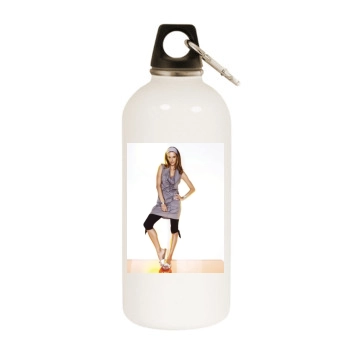 Alessandra Ambrosio White Water Bottle With Carabiner