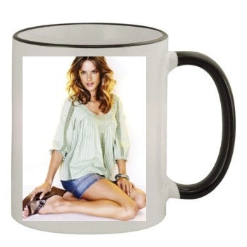 Alessandra Ambrosio 11oz Colored Rim & Handle Mug