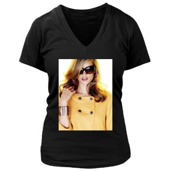 Alessandra Ambrosio Women's Deep V-Neck TShirt