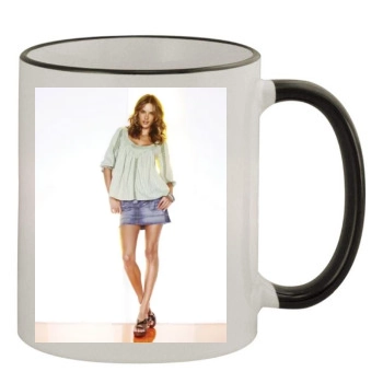 Alessandra Ambrosio 11oz Colored Rim & Handle Mug