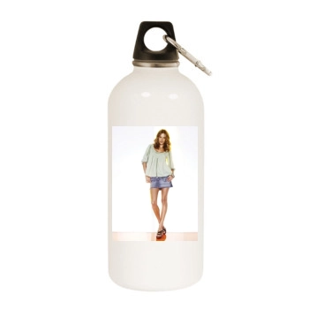 Alessandra Ambrosio White Water Bottle With Carabiner