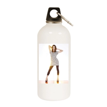 Alessandra Ambrosio White Water Bottle With Carabiner