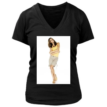 Alessandra Ambrosio Women's Deep V-Neck TShirt