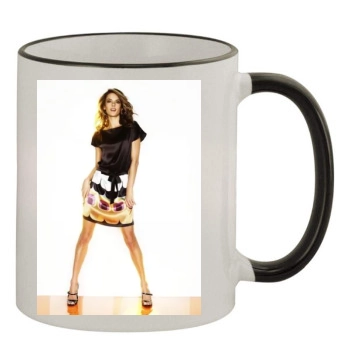 Alessandra Ambrosio 11oz Colored Rim & Handle Mug