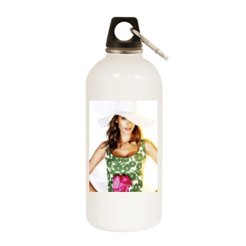 Alessandra Ambrosio White Water Bottle With Carabiner