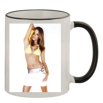 Alessandra Ambrosio 11oz Colored Rim & Handle Mug