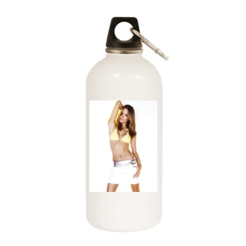 Alessandra Ambrosio White Water Bottle With Carabiner